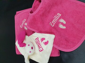 Baby cadeaupakket 3 delig met badcape 