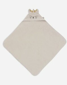 Badcape Badstof 75x75cm - Charlie met naam geborduurd