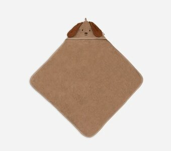 Badcape Badstof 75x75cm - Diego met naam geborduurd 