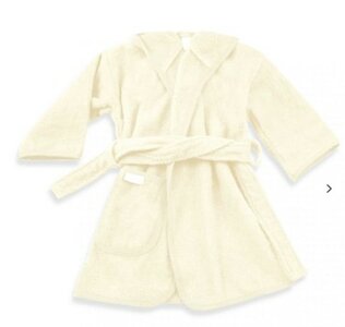 badjas maat 0-12 mnd  ecru