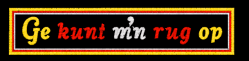 ge kunt m&#039;n rug op klein 