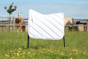 633 HB Sparkling Glitter Zadeldekje wit COB