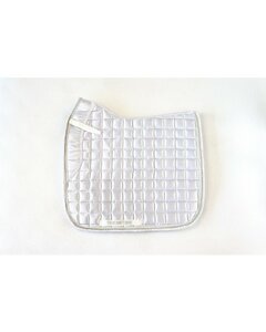 WIT Anatomisch zadeldek Perfect Choice Dressuur Optie met naam geborduurd 