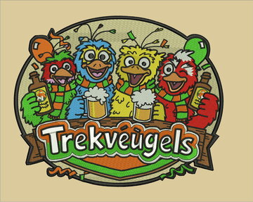 VOORBEELD van een Eigen embleem Trekveugels 