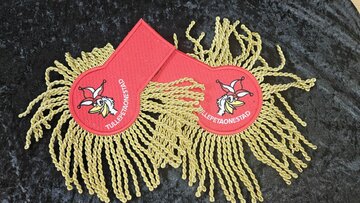 Epauletten met eigen idee borduring 