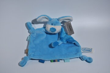 Tutpopje hond blauw met naam