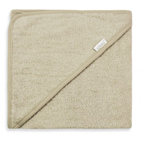 badcape  cream kleur  met naam