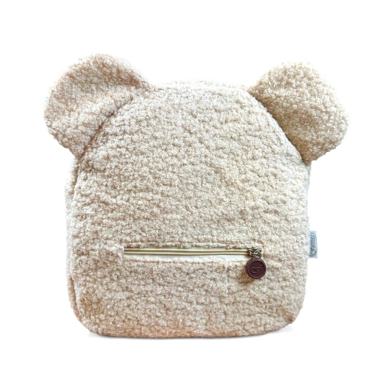 Rugzakje teddy Milk met naam geborduurd