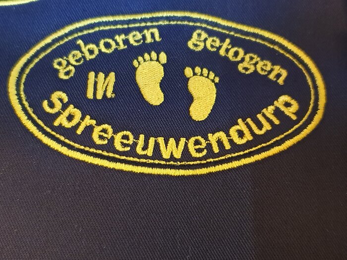 geboren en getogen spreeuwendurp - bw-borduurwerken