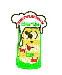 Knotwilgendam  biertje embleem 