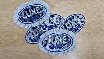 Luxe poes panter klein Blauw 