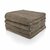 HandDoek Taupe donker   50x100 cm met naam 