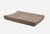 Aankleedkussenhoes Badstof 50x70cm - Milky Coffee met naam geborduurd