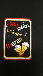 Wij gaan lekker BIEREN Embleem 