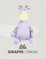 UITVERKOCHT Lila Giraffe 
