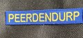 peerdendurp blauw geel 