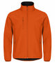 ORANJE softsheljas met bedrukking 