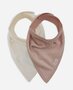 Slab Bandana Velvet Rib - Wild Rose/Ivory - 2 Stuks