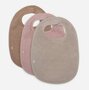 Slab Badstof - Pale Pink/Nougat/Caramel - 3 Stuks