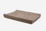 Aankleedkussenhoes Badstof 50x70cm - Milky Coffee met naam geborduurd_