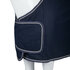 FLEECE DEKEN MET BORSTFLAP EN ORNAMENT 180304 blauw zilver_
