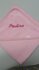 badcape  licht roze met naam _12