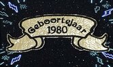 Geboortejaar-vaandel-embleem-goud